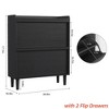 Shoe Cabinet with 2/3/4/6 Flip Drawers/ with 3 Flip Drawers & Side Door, Wooden Shoe Organizer w/Adjustable Shelf, Shoe Storage for Entryway - 2 of 4