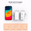 Itopfox Surge Protector Outlet Extender with Rotating Plug, 6 AC Multi Plug Wall Outlet, 4-Sided Outlet Splitter for Bathroom Home, Travel, Dorm Room - 4 of 4