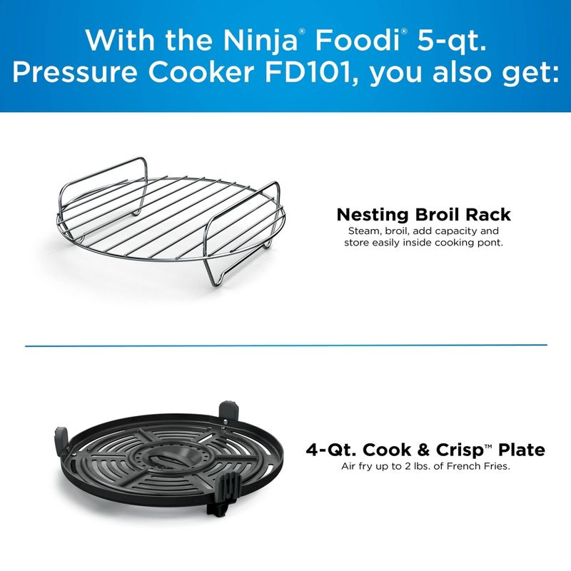 Ninja Foodi Programmable 10-in-1 5qt Pressure Cooker and Air Fryer - FD101, 5 of 15