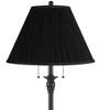 360 Lighting Dyna 58" High Black and Black Pleated Shade 2-Light Floor Lamp - 2 of 4