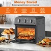 Family Size Air Fryer Toaster Oven Combo,13QT,360¡ã Hot Air Circulation for Healthy Oil-Free Cooking, Multifunctional Convection Contertop Oven - 3 of 4