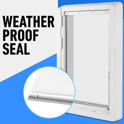 Extra Large Weatherproof Dog Door Flap with Metal Strip