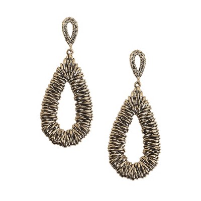 SOHI Women's Antique Gold Party Drop Earrings