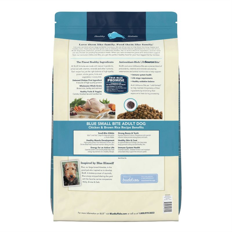 Blue Buffalo Life Protection Small Bite Chicken & Brown Rice Recipe Adult Dry Dog Food, 5 of 11