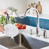 WOWOW 4 in. Single Handle Pull Down Sprayer Kitchen Faucet with Soap Dispenser - 2 of 4