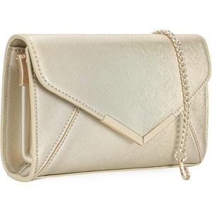 Women Envelope Clutch Faux Saffiano Leather Evening Handbag Foldover Clutch Bag - 1 of 4
