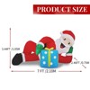 7FT Christmas Inflatable Decoration, Inflatable Santa Lying on Floor, Funny Blow Up Yard Decorations for Holiday Party Front Yard Lawn Garden Decor - 4 of 4