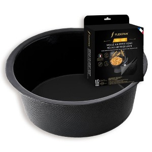 Flexipan Original Round Air Fryer Mold, Non-Stick, Handcrafted in France, Trusted by Chefs, Food Safe Certified - 1 of 4