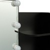 CAVINAS Vanity Desk with Mirror Dressing Table with 2 Drawers, 4 Open Shelves for Apartment, Bedroom - 3 of 4