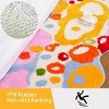 Vibrant Cartoon and Flower Floor Mats, Plush Non-Slip Area Rugs for Bedroom, Quick Dry Long Runner for Bathroom and Kitchen, Cute Home Decor Rug - 4 of 4