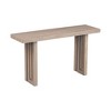 LOVMOR 59" Retro Console Table, Oak Veneer Entryway Table with Distinctive Side Shapes, for Entrance, Hallway, Living Room, Foyer, Corridor - 4 of 4