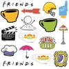 Friends Iconic 50ct Vinyl Large Deluxe Stickers Variety Pack - 3 of 4