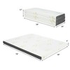 Costway 4'' Tri-Folding Memory Foam Mattress W/ Carry Bag - 2 of 4