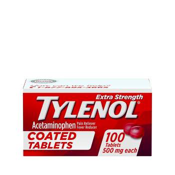Tylenol Extra Strength Coated Tablets - Acetaminophen - 100ct