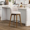WestinTrends Soho Modern Chenille Upholstered 26" Counter Height Swivel Bar Stool - 2 of 4