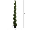 Nearly Natural 9-ft UV Resistant Artificial Rosemary Spiral Topiary Tree (Indoor/Outdoor) - 2 of 4