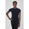 Yogalicious Womens 2 Pack Crew Neck Logan Fitted Short Sleeve Top - 4 of 4