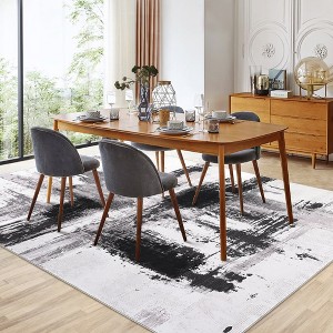 Garvee Modern Abstract Area Rug-Contemporary Art Ink Texture Rug - 1 of 4