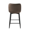 Sapphtopaz Modern Velvet Bar Stools Upholstered Counter Height Chair with Metal Legs Barstools Dining Chairs Set of 2 for Kitchen Island - 2 of 4