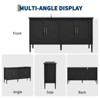 59 Inch Wide Buffet Cabinet, Kitchen Storage Cabinet, Wood Console Table, Coffee Bar Decorative Cabinet for Living Room Dining Room Entryway - 3 of 4