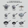 T-fal 14pc Hard Anodized Nonstick Cookware Set, Black - 2 of 4