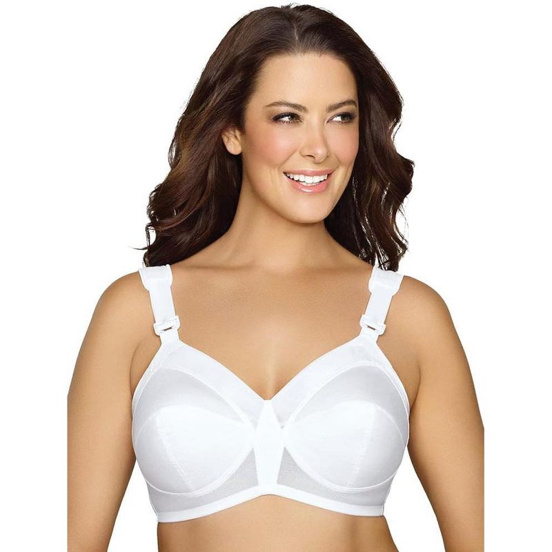 Collections Etc Exquisite Form Fully Coverage Wireless Support Bra with Adjustable Straps, Back Hook Closure, and Moveable Pads to Ease, 3 of 3