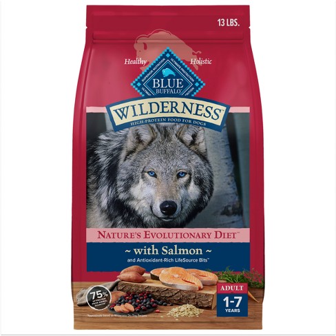 Blue Buffalo Wilderness High Protein Natural Adult Dry Dog Food Plus Wholesome Grains With Salmon 13lbs Target