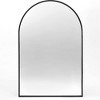 Whisen 30x40 Inch Arched Bathrrom Wall Mirror, Premium HD Glass, Brushed Aluminum Frame - 3 of 4