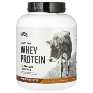 Levels Grass Fed Whey Protein Powder, Chocolate Peanut Butter, 5 lb (2.27 kg) - 1 of 2