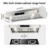 RAPSUAR 36-Inch Under-Cabinet Range Hood - 1100 CFM with 4-Speed & Gesture/Touch Control - 2 of 4