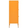 VidaXL Storage Cabinet Mustard Yellow 16.7"x13.8"x40" Steel - 4 of 4