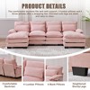 107.87'' Chenille U-Shaped Cloud Sofa with Double Chaise, Memory Foam Cushions, and Side Pockets for Living Room - 2 of 4