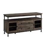 Canal Street Industrial Wood and Metal TV Stand for TVs up to 65" Carbon Oak - Sauder