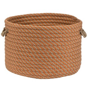 Colonial Mills Cabana Basket - Orange 13"x13"x9"  100% Polypropylene Round - 1 of 4
