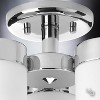 Urban Ambiance Luxury Contemporary Ceiling Fixture,  9.875"H x 11.75"W,  Polished Chrome Finish, UHP2296 - 4 of 4
