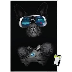 Trends International Reinders: Animals - Gaming Dog Unframed Wall Poster Prints - 1 of 4