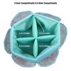 Singer Flamingo Print Desktop Storage Spinner: Blue Polyester Desk Organizer with 10 Compartments for Office Supplies - 3 of 4