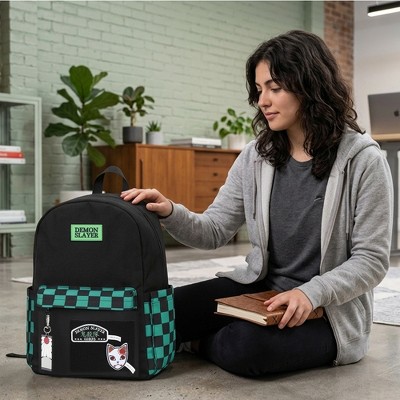 Demon Slayer Tanjiro-Inspired 16.5" Adult Black Backpack — фото 6