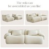 Swtroom Modular Sectional Sofa 79" Sectional Couches 2 Seater Chenille Couch Beige - 3 of 4