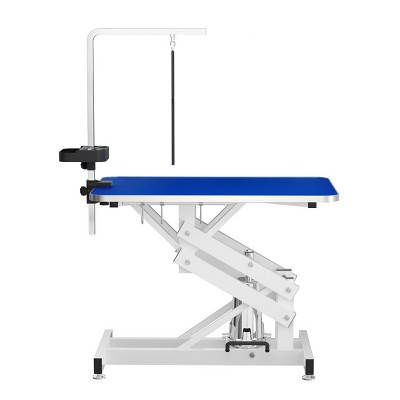 Dog Grooming Table with Adjustable Z Lift Height 21 to 36 in Anti Slip Top Grooming Arm Tool Organizer,Heavy Duty Pet Station - LAOTIES