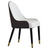 WJSHome Dining Chairs Set of 4 Backrest Cushions and Black Metal Legs, Suitable for Restaurants, Kitchens, and Bedrooms Dining Room Chairs - 4 of 4