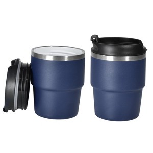 Itopfox 6oz Insulated Espresso Cups Set of 2 Stainless Steel Shot Glasses for Coffee, Portable Travel Mug for Camping, Perfect for Lattes & Cocktails - 1 of 4