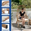 Egg Chair Patio Wicker Basket with High Back & Cushion Backyard Indoor Outdoor - 3 of 4