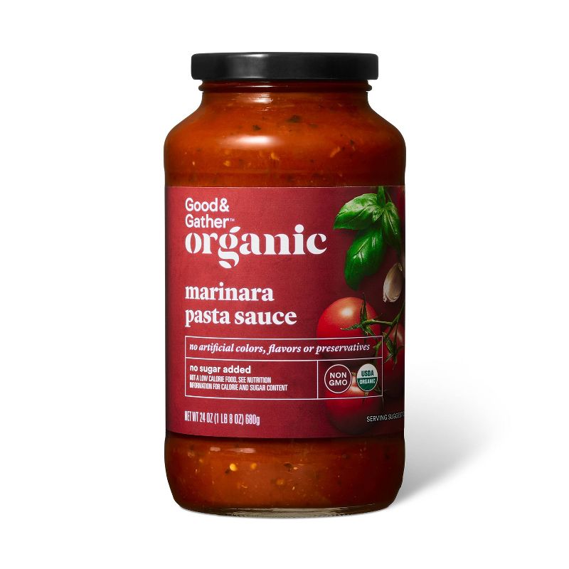 Organic Marinara Pasta Sauce - 24oz - Good &#38; Gather&#8482;, 1 of 7