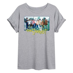 Women's - The Sandlot - Group -Womens Oversized Graphic T-Shirt Oversized Graphic T-Shirt - 1 of 4