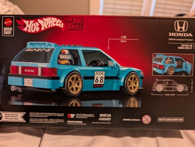 Mattel Brick Shop Hot Wheels Custom '90 Honda Civic EF Building