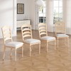 Dexmalle Traditional Upholstered Dining Chairs,Set of 4 - 4 of 4
