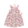 Hudson Baby Infant and Toddler Girls Cotton Dresses, Coral Pretty Floral - 2 of 4