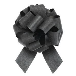 Unique Bargains Christmas Presents Bright Large Pull Bow Ribbons Glitter Gift Wrapping 10 Pcs - 1 of 4