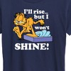 Women's - Garfield - I'll Rise But Won't Shine Short Sleeve Graphic T-Shirt - 2 of 4